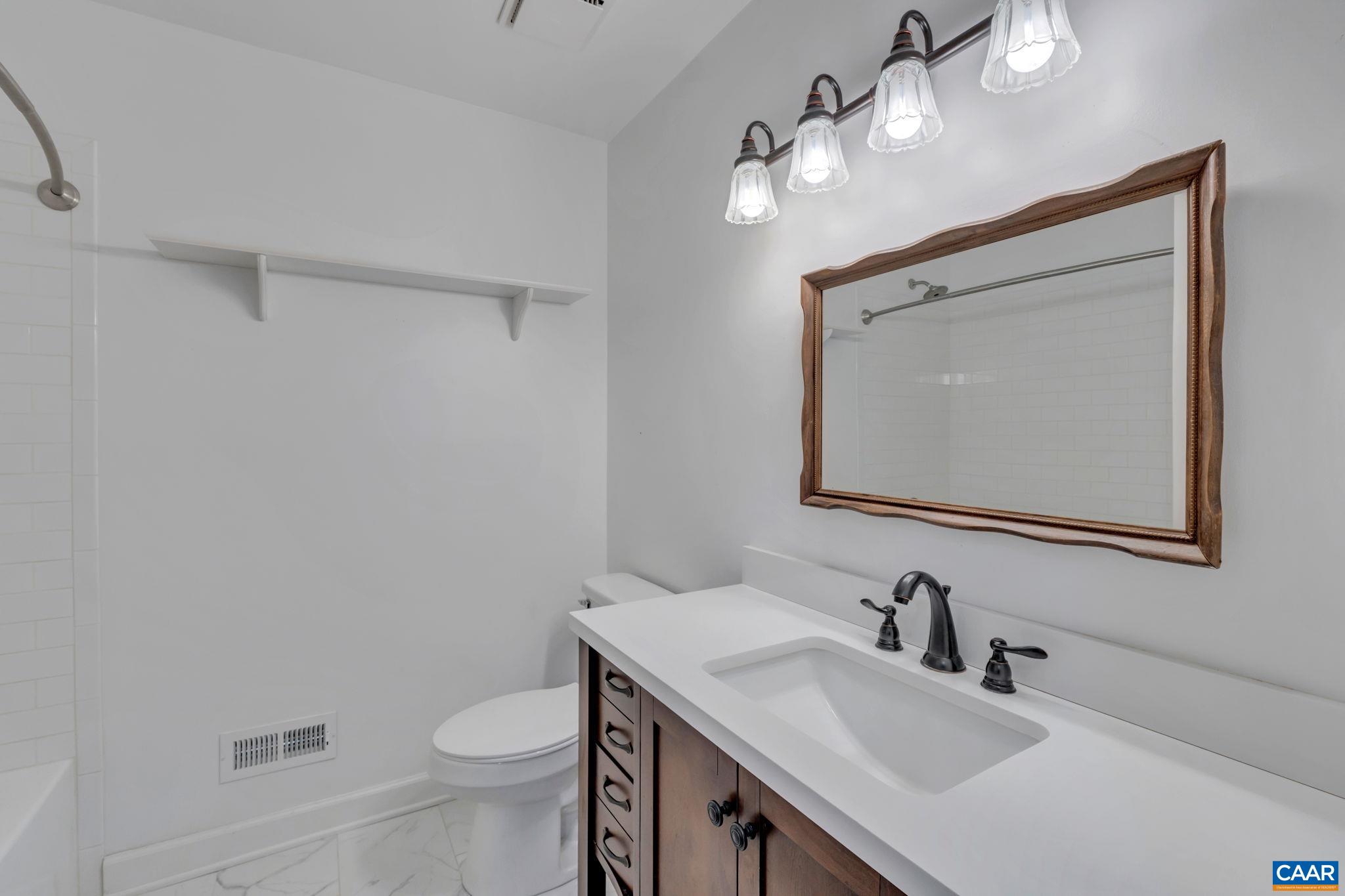 392 Minor Ridge Road Charlottesville, VA 22901 - Photo 25 of 47 a bathroom with a toilet a sink and mirror