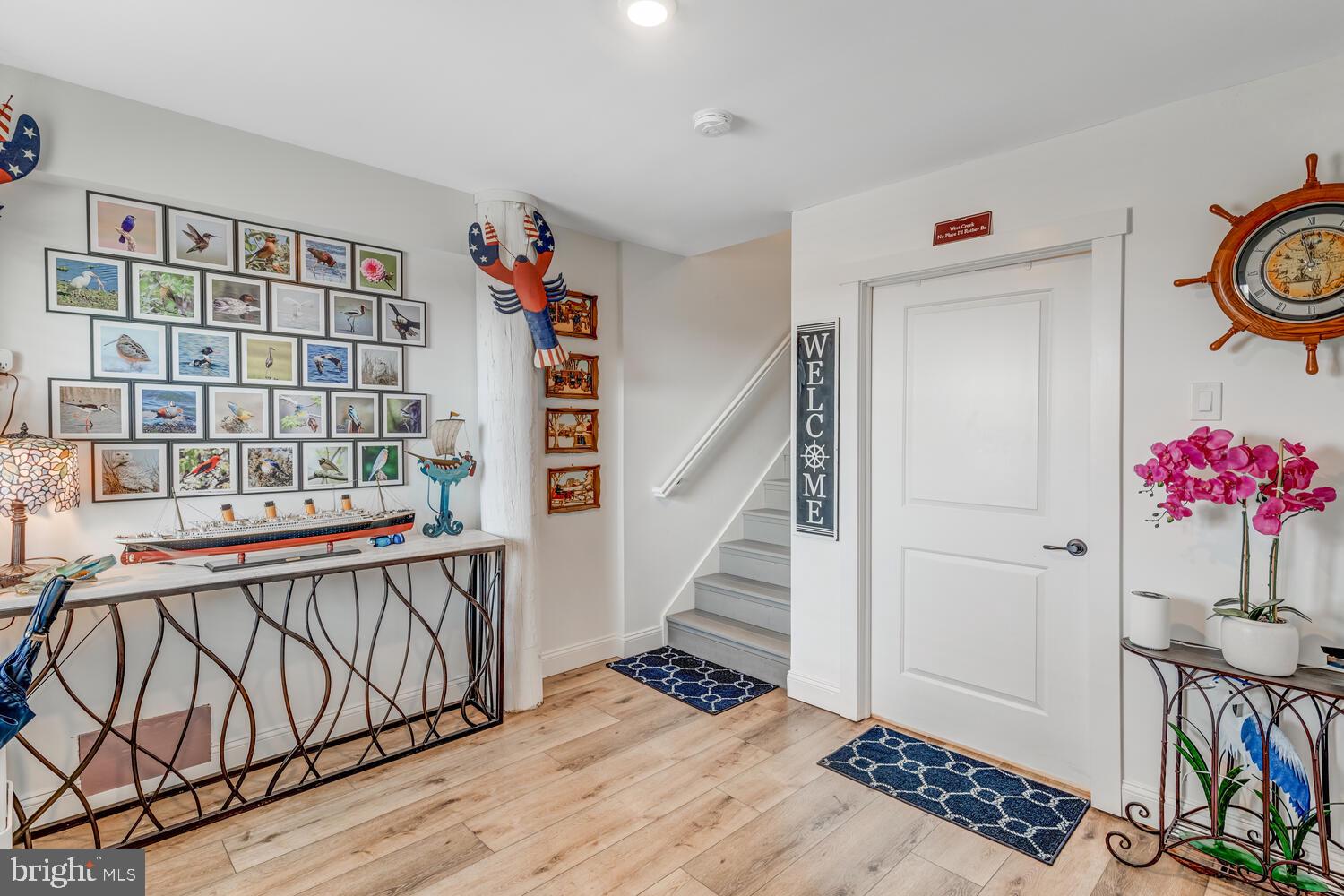 418 Dock Road West Creek, NJ 08092 - Photo 11 of 41 a view of entryway with wooden floor and stairs