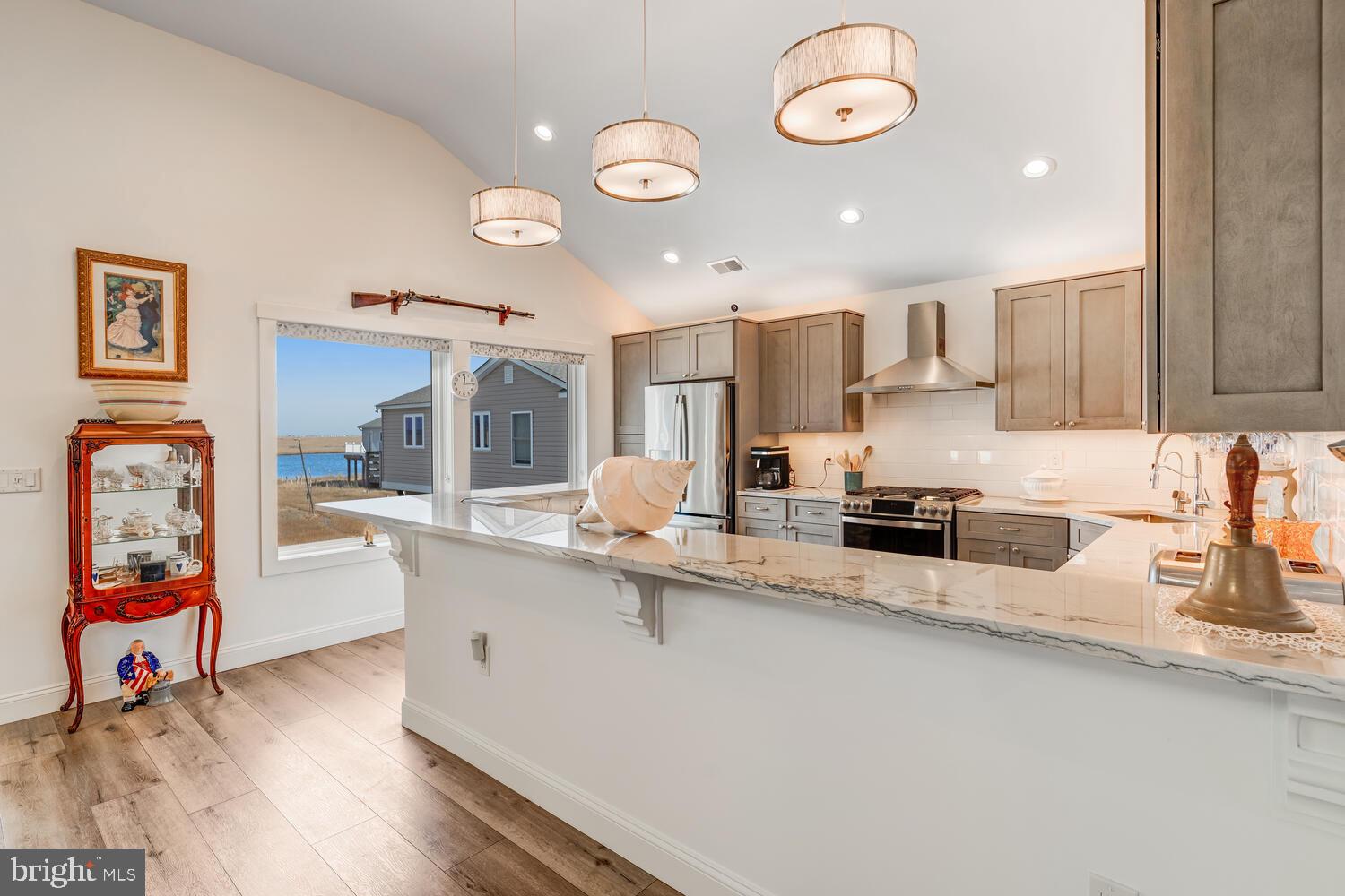 418 Dock Road West Creek, NJ 08092 - Photo 16 of 41 a large kitchen with lots of counter space and a sink