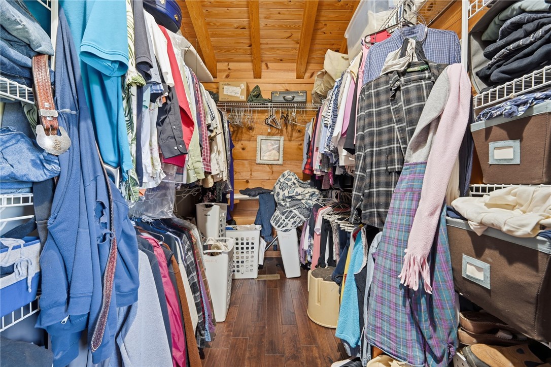 608 Five Forks Road Anderson, SC 29621 - Photo 39 of 43 This spacious closet offers ample storage with warm wood finishes and practical shelving.