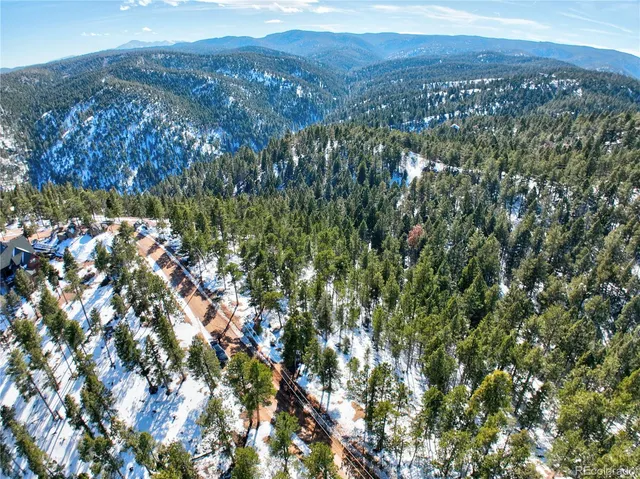 a view of city and mountain