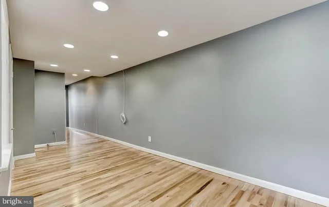 a view of a small space with washer and dryer