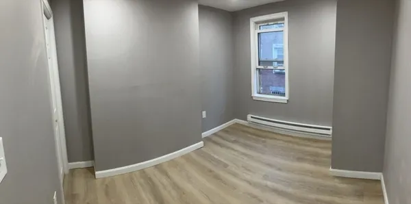 a view of a closet in a room