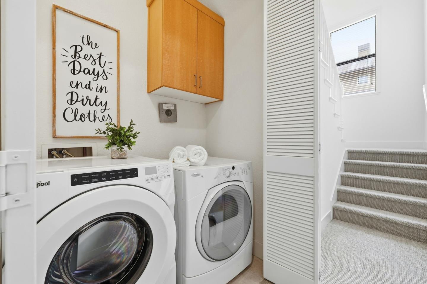4248 Rickeys Way, Unit H Palo Alto, CA 94306 - Photo 23 of 30 a utility room with dryer and washer