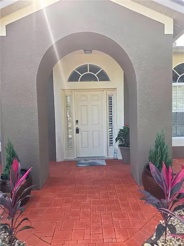 a front view of a house