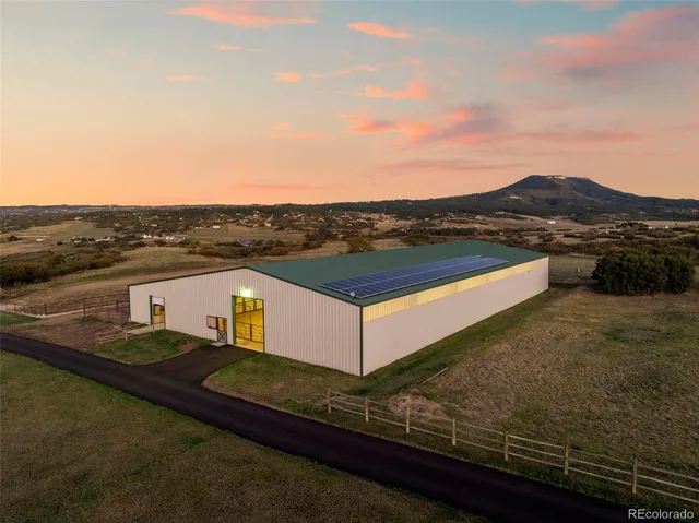 a view of a terrace with a ocean