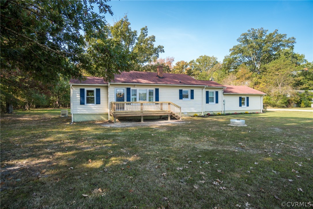 8445 Stumpy Road Hanover, VA 23069 - Photo 32 of 49 a house view with a garden space