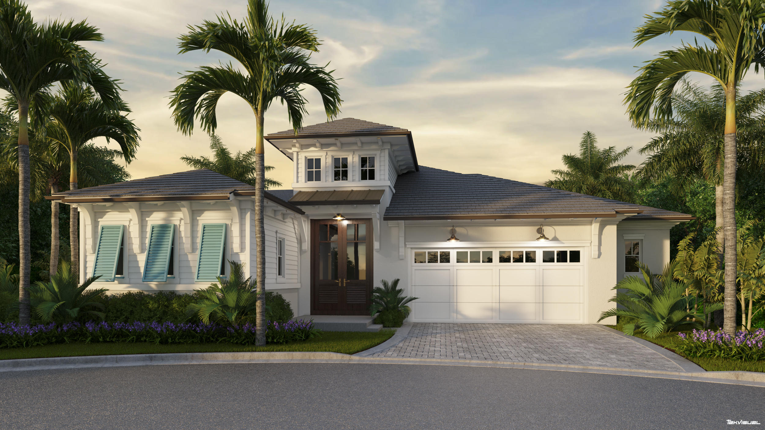 108 Micco Circle Jupiter, FL 33458 - Photo 1 of 20 a front view of a house with a yard and garage