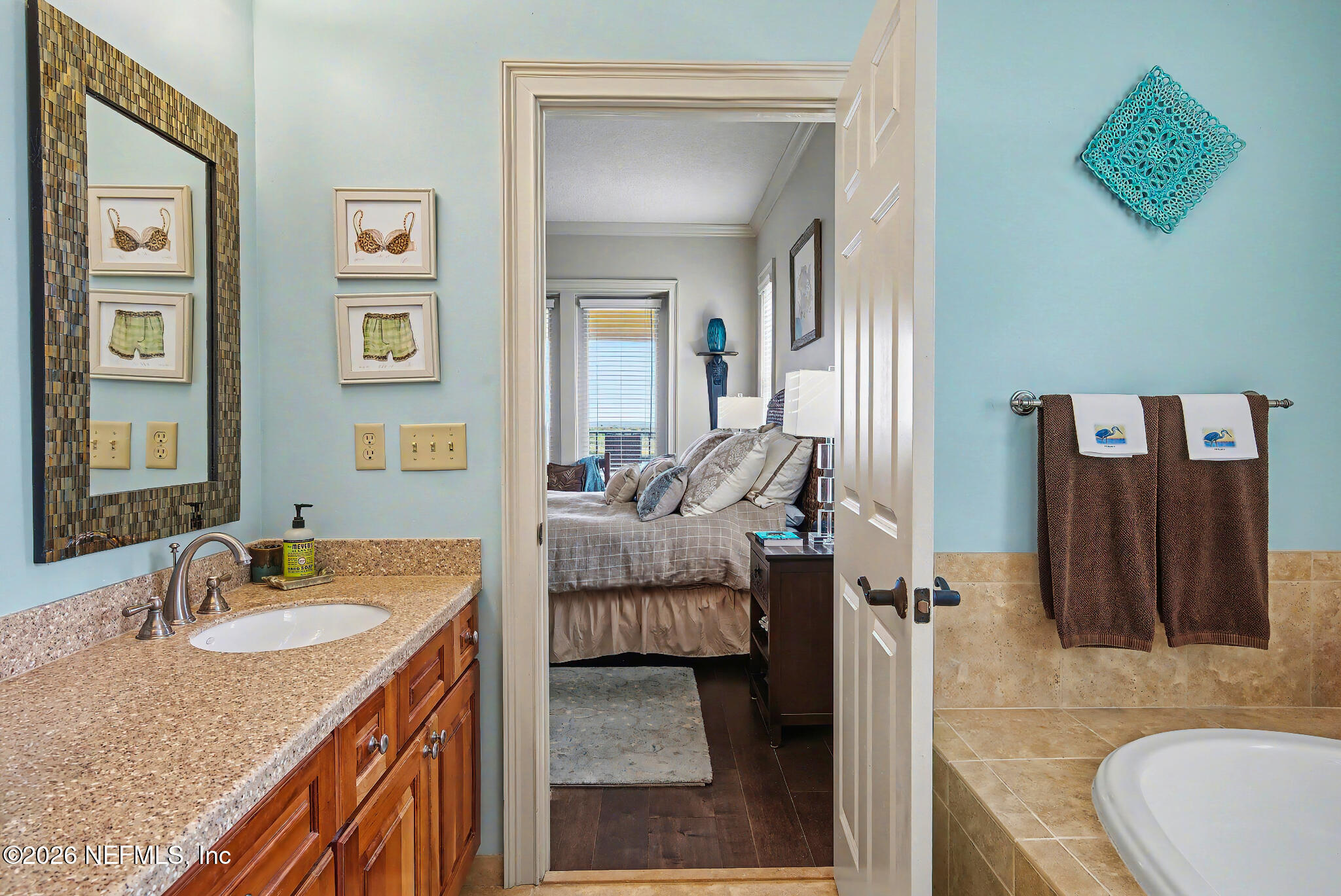 1 Radio Road, Unit 203 St. Augustine, FL 32084 - Photo 23 of 49 Primary Bedroom to Bathroom