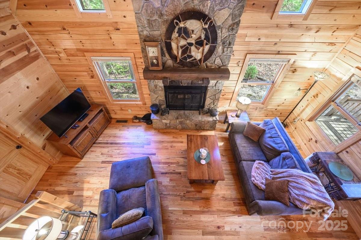 87 Prater Cove Road Franklin, NC 28734 - Photo 34 of 34 a living room with furniture or fireplace and a wooden floor