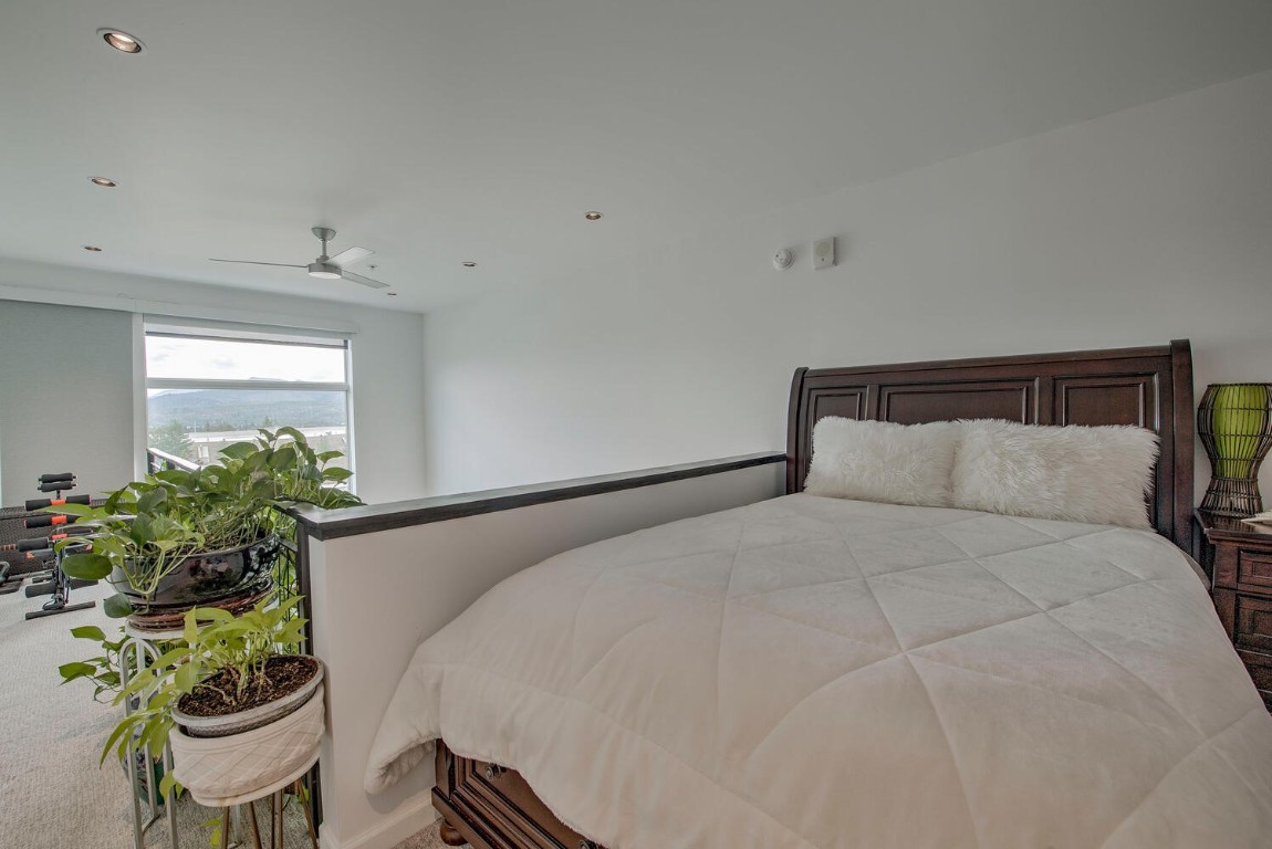 100 Basecamp Way, Unit 217 Frisco, CO 80443 - Photo 21 of 39 a bedroom with a bed and a potted plant