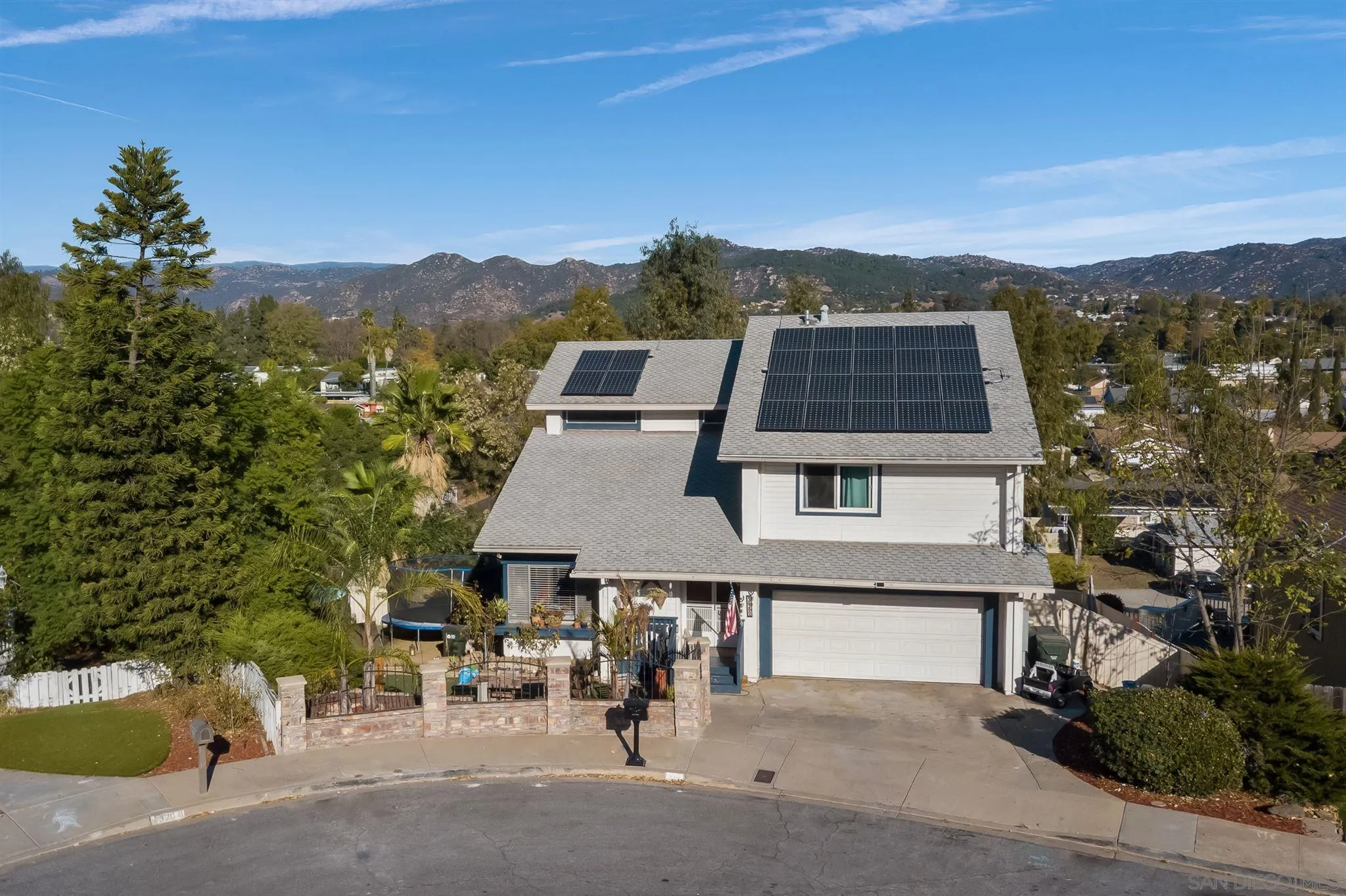 330 Rock Ridge Place Escondido, CA 92027 - Photo 28 of 32 an aerial view of a house with a garden