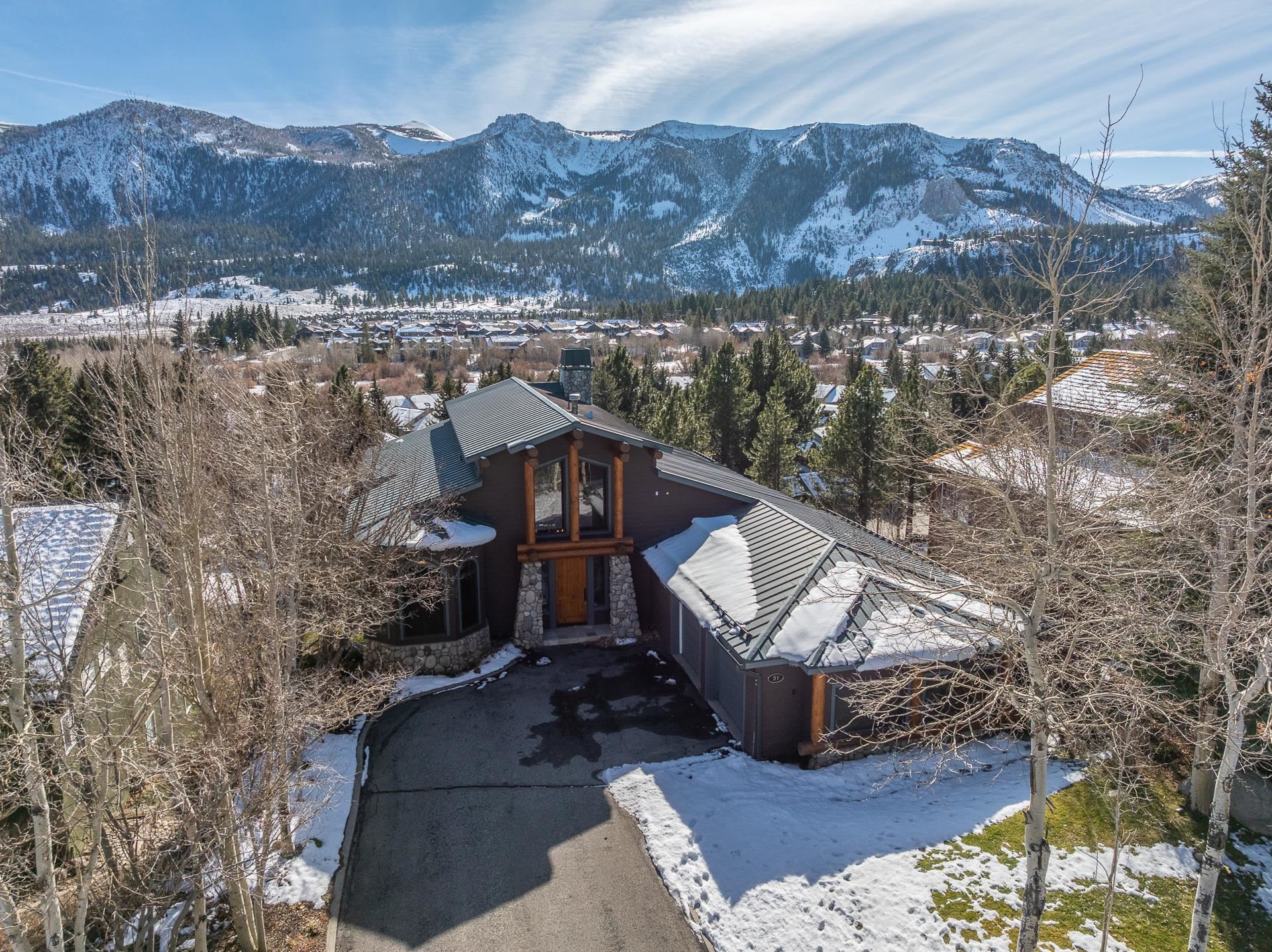 91 Ridge Way Mammoth Lakes, CA 93546 - Photo 2 of 49 a view of a city from a terrace