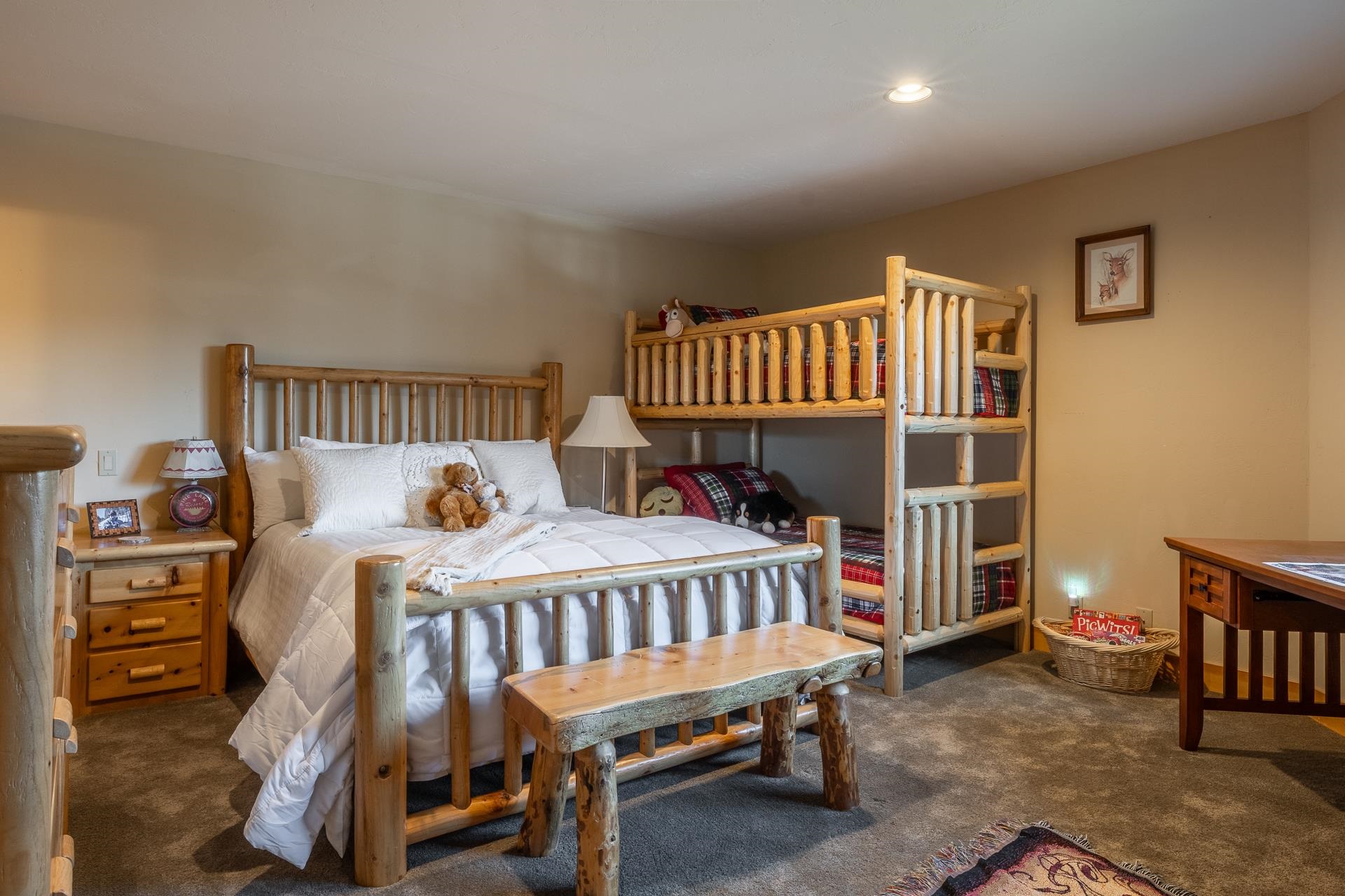 91 Ridge Way Mammoth Lakes, CA 93546 - Photo 31 of 49 a bedroom with furniture and a window