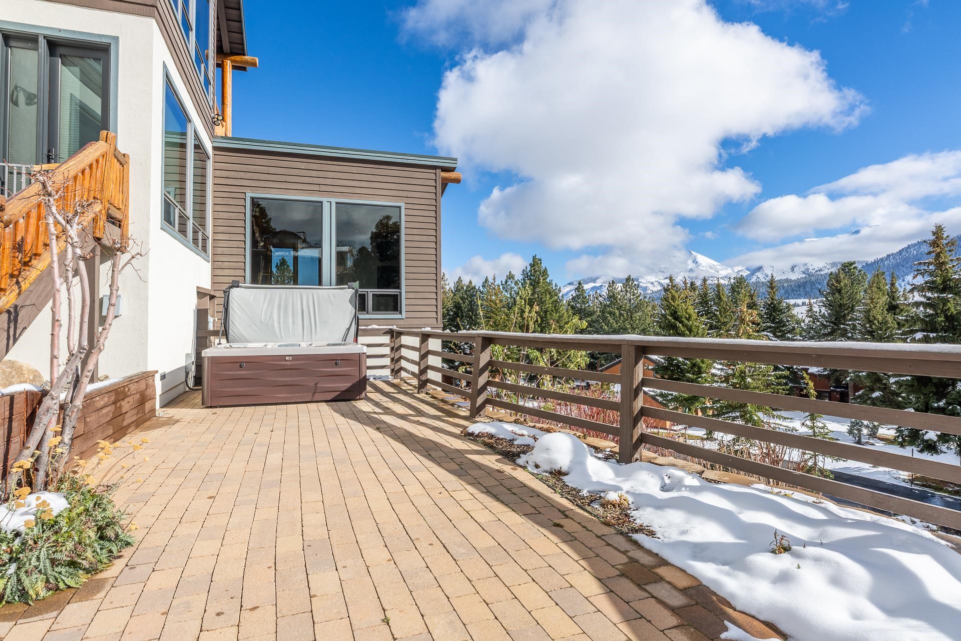 91 Ridge Way Mammoth Lakes, CA 93546 - Photo 42 of 49 a view of a balcony with wooden floor