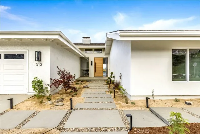 a view of a entryway front of house