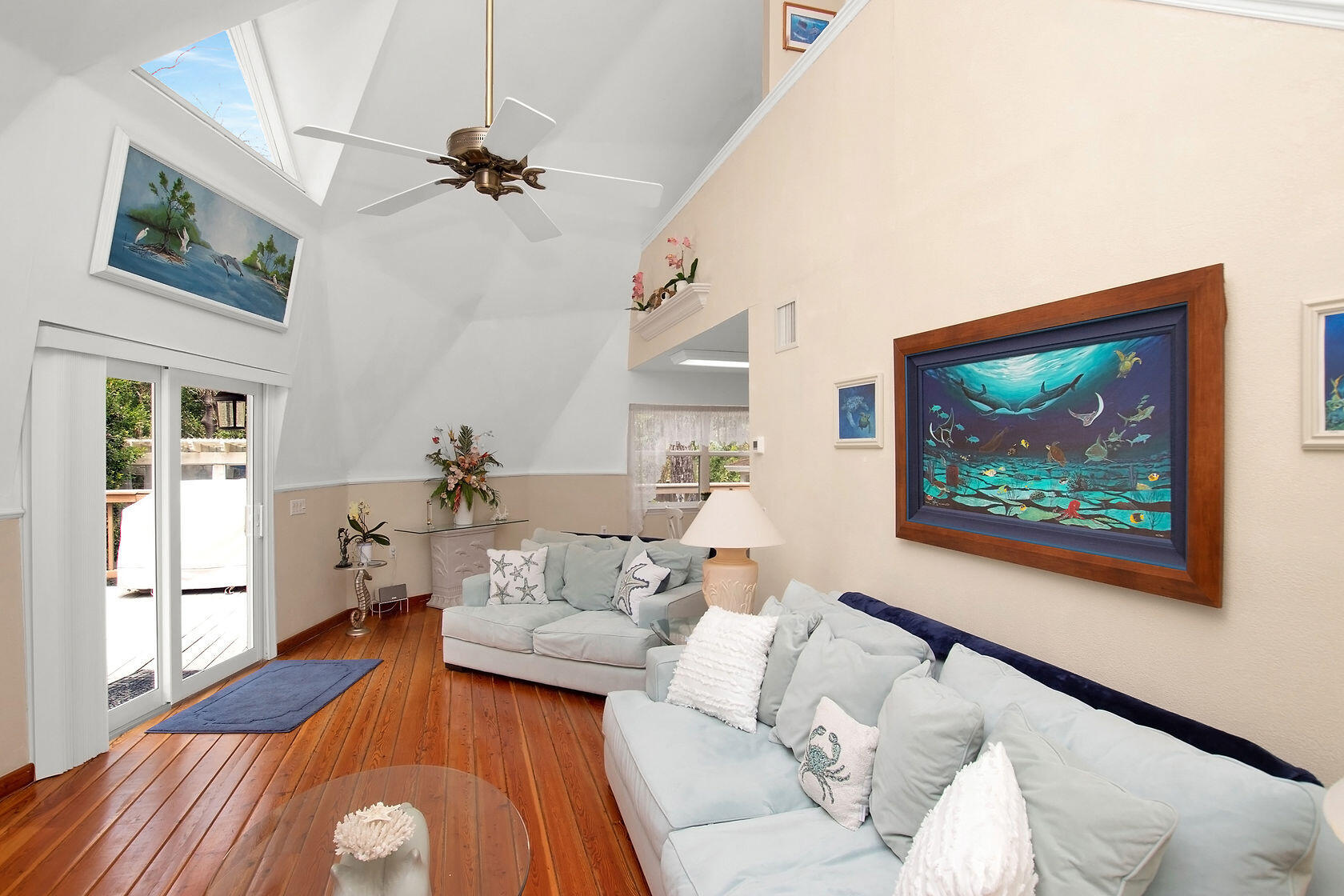 676 Sailfish Trail Key Largo, FL 33037 - Photo 8 of 38 a living room with furniture and a large window