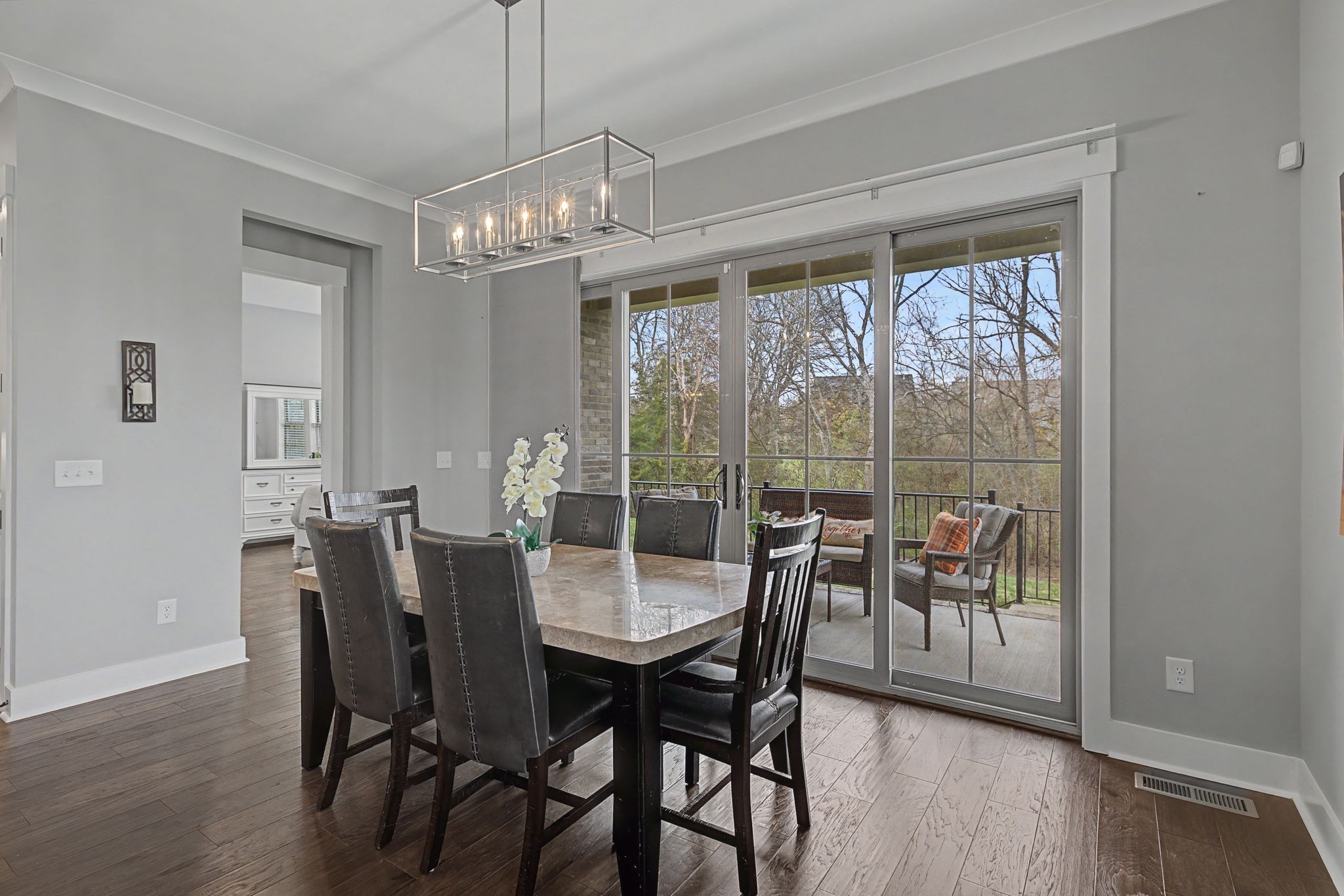 455 Cardel Lane Franklin, TN 37064 - Photo 23 of 54 a view of a dining room with furniture window and wooden floor