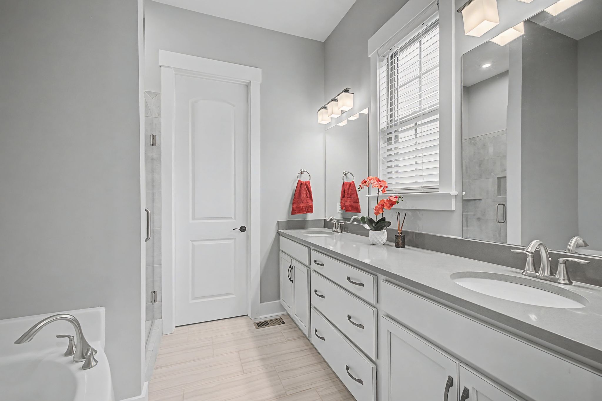 455 Cardel Lane Franklin, TN 37064 - Photo 26 of 54 a bathroom with a double vanity sink mirror and double