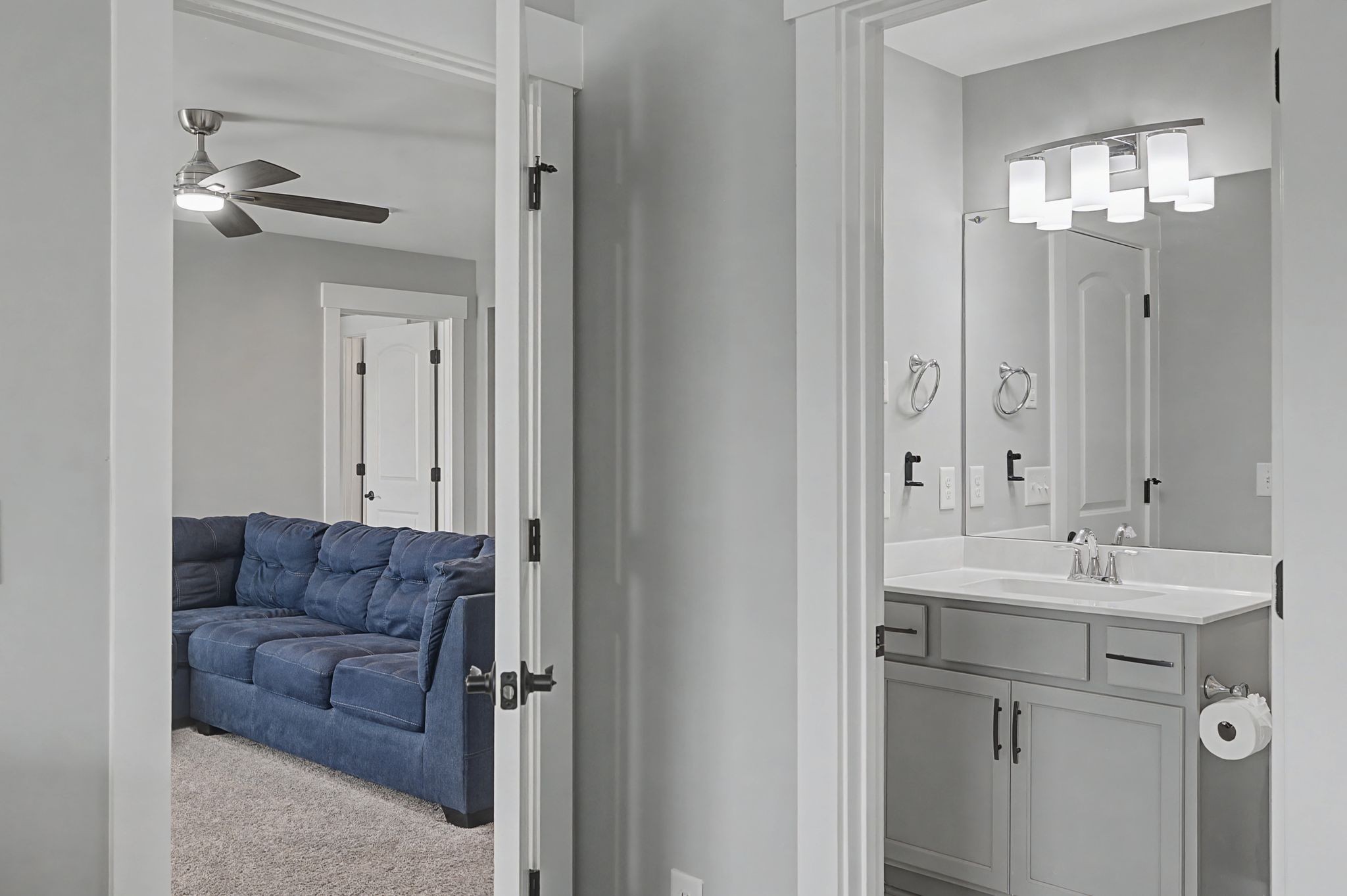 455 Cardel Lane Franklin, TN 37064 - Photo 34 of 54 a en suite bathroom with a sink and mirror