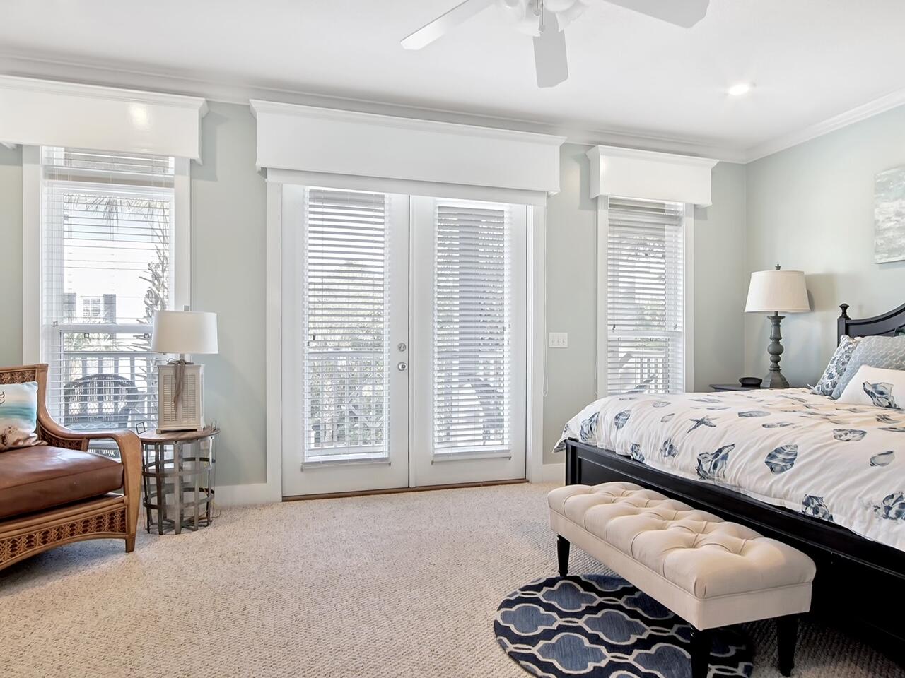 212 Seacrest Beach Boulevard East Inlet Beach, FL 32461 - Photo 15 of 39 a bedroom with a bed and wooden floor