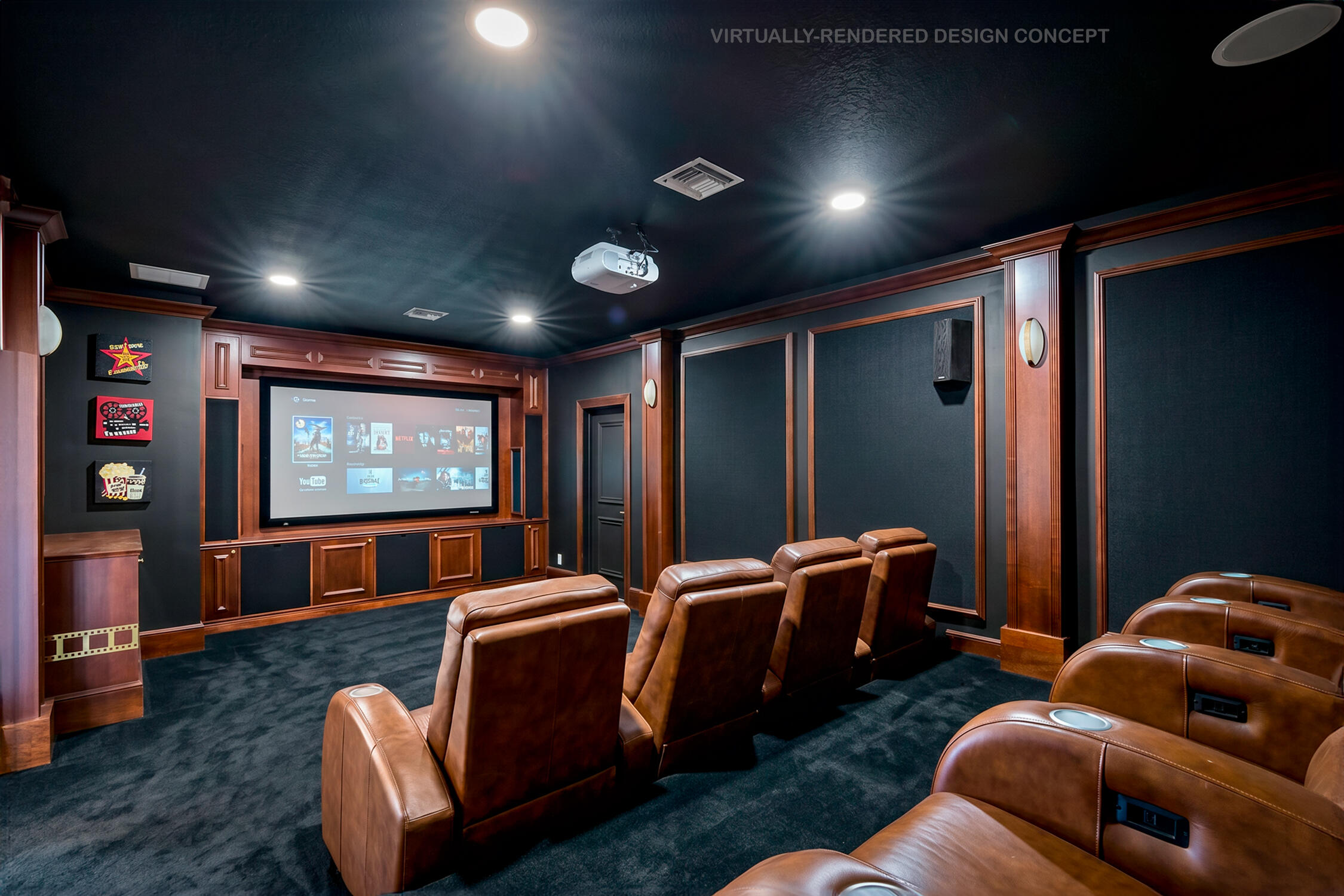 17550 Circle Pond Court Boca Raton, FL 33496 - Photo 48 of 73 Theater Room - Virtually Staged