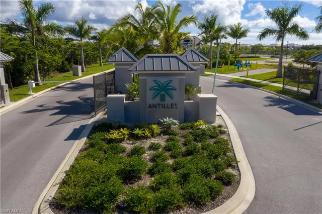 a view of a garden with swimming pool