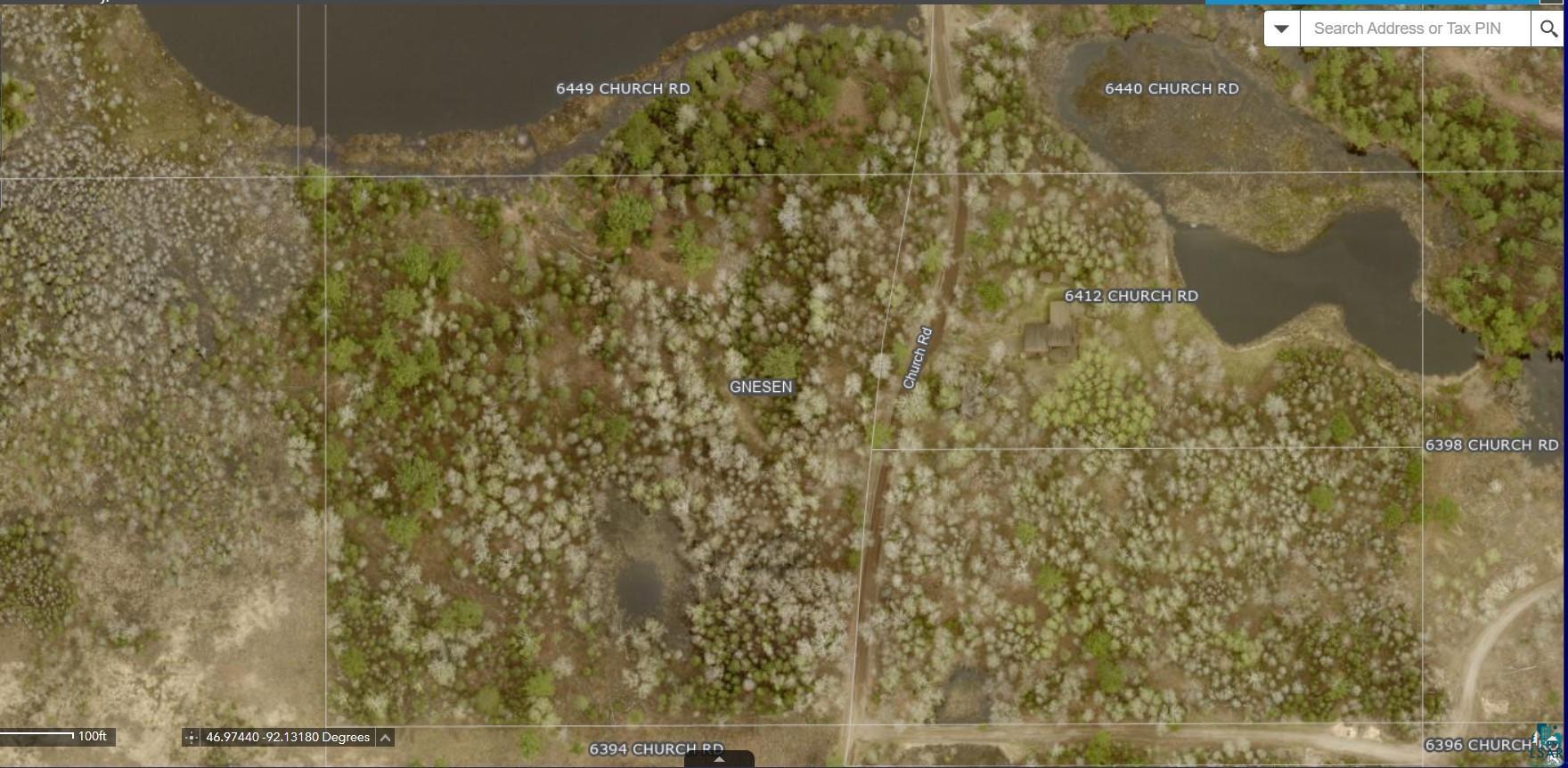 6409 Church Road Duluth, MN 55803 - Photo 29 of 39 Satellite image of property. Property lines approximate only.