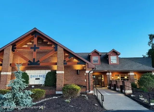 a view of a golf course with a garden