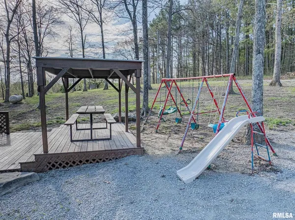 a view of outdoor space with seating