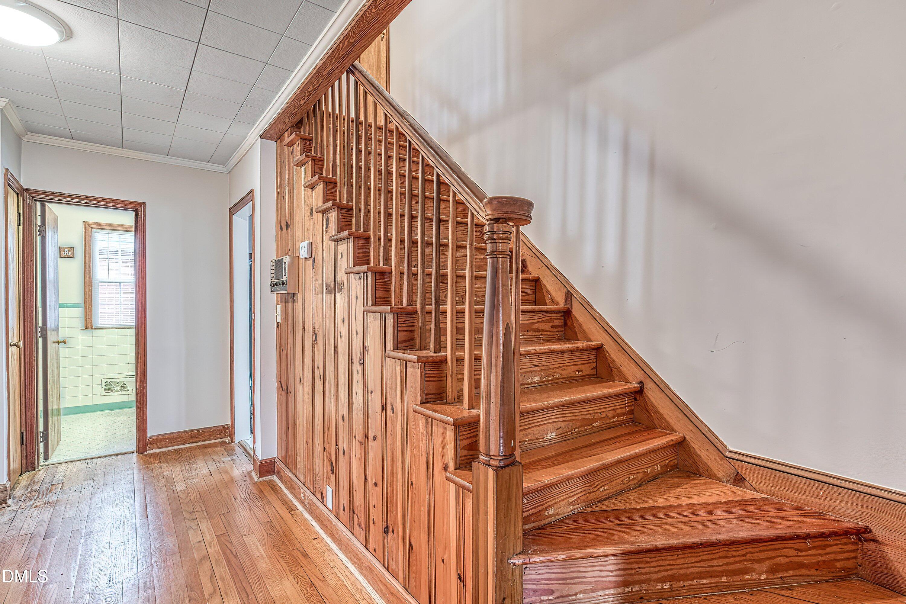 629 East Main Street Clayton, NC 27520 - Photo 25 of 39 a view of entryway with wooden floor