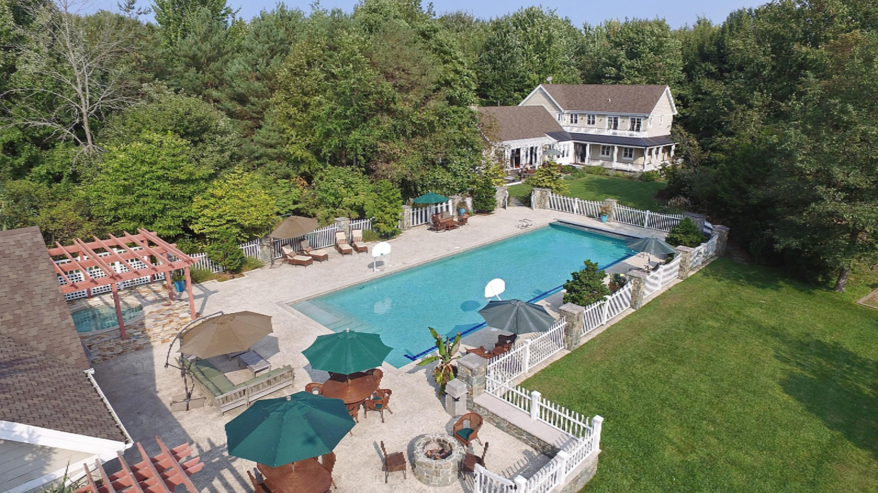 Pool House & Pool -Main House Background