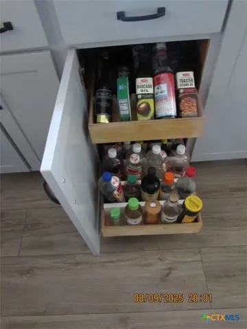 a close view of appliances