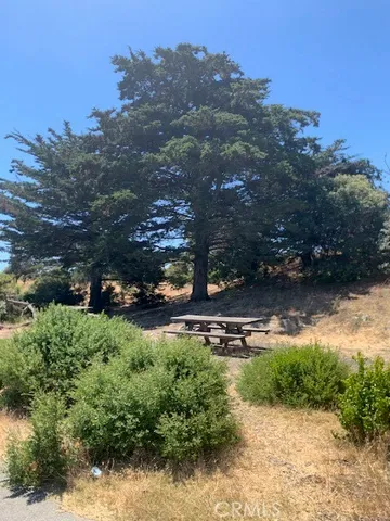 a view of a road with a mountain view