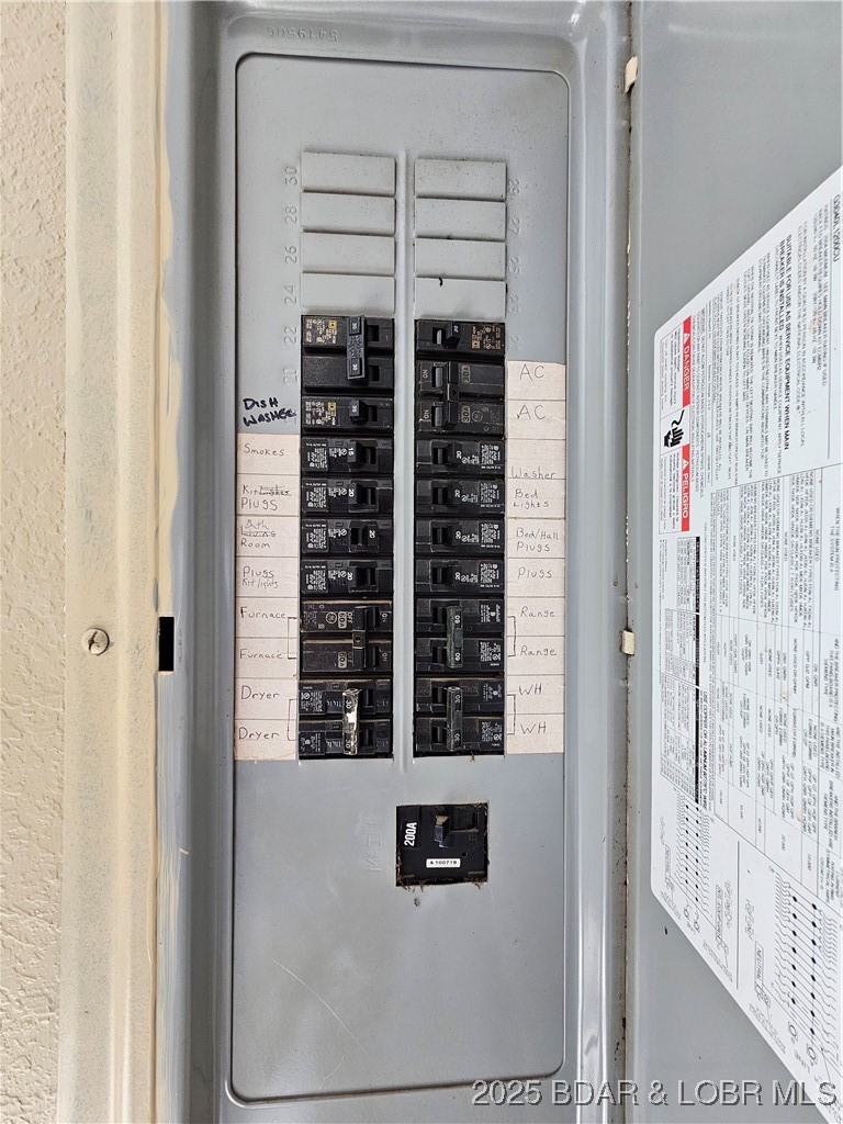 5560 Upper Prairie Hollow Road Macks Creek, MO 65786 - Photo 6 of 18 200 amp service box in kitchen