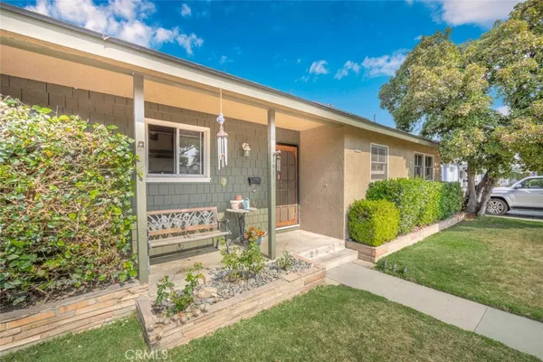 a front view of a house