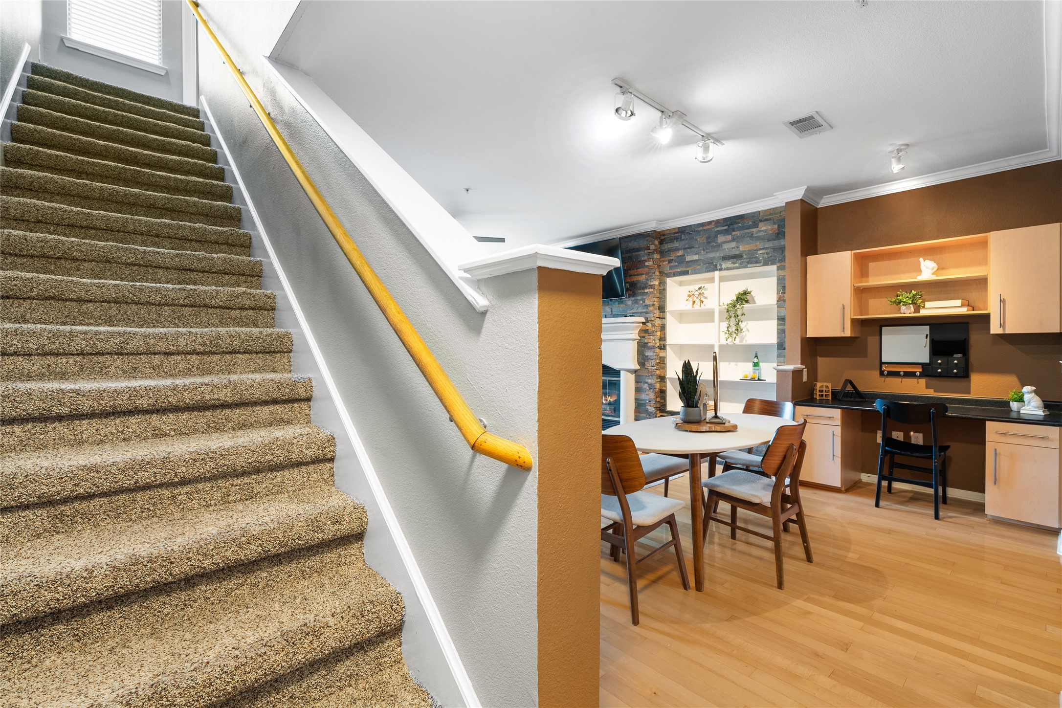 11203 Ranch Road 2222, Unit 1402 Austin, TX 78732 - Photo 11 of 22 Stairs leading to the third level
