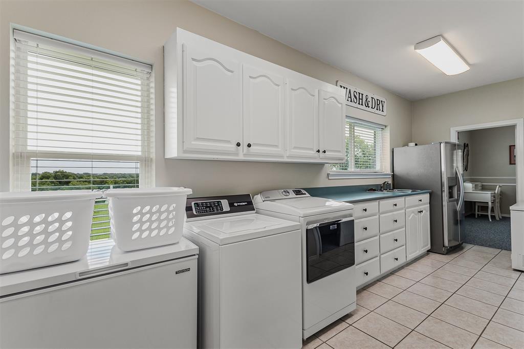 339 Colwell Road Forestburg, TX 76239 - Photo 17 of 31 Extra large utility room with space for a second refrigerator and freezer of 339 Colwell Rd in Forestburg, TX