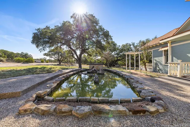 an aerial view of a house having outdoor space