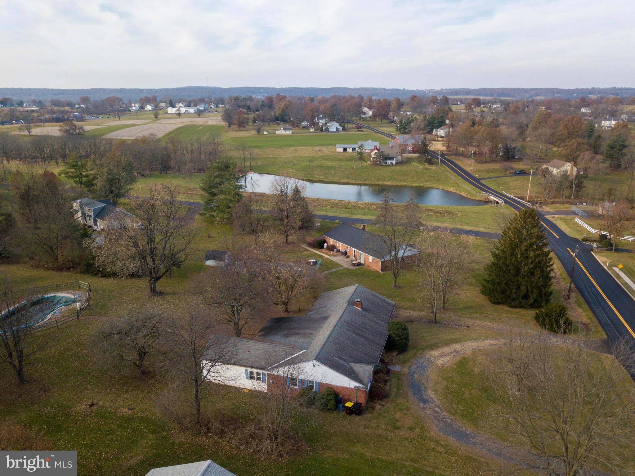 664 Godshall Road Telford, PA 18969 - Photo 41 of 42 and the wonderful pond & Farmhouse down the street