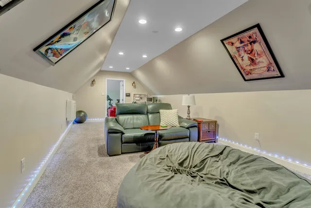 a bed room with a bed