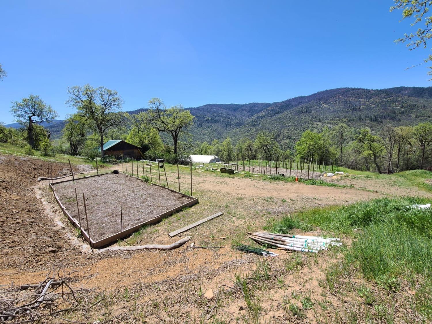 35776 Mendocino Pass Road Covelo, CA 95428 - Photo 17 of 33 a view of a dry yard with green space