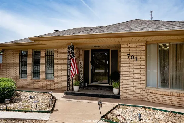 a front view of a house