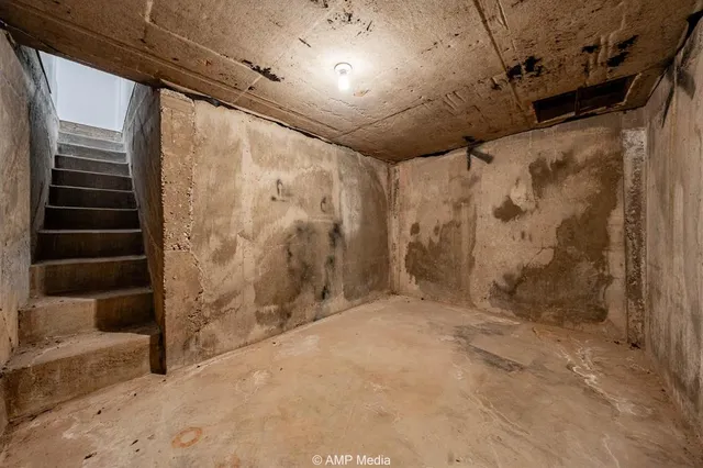 a front view of a house with patio