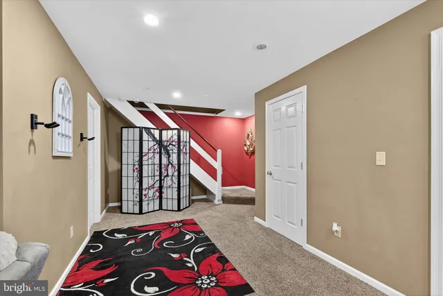 a view of a house with a yard porch and sitting area