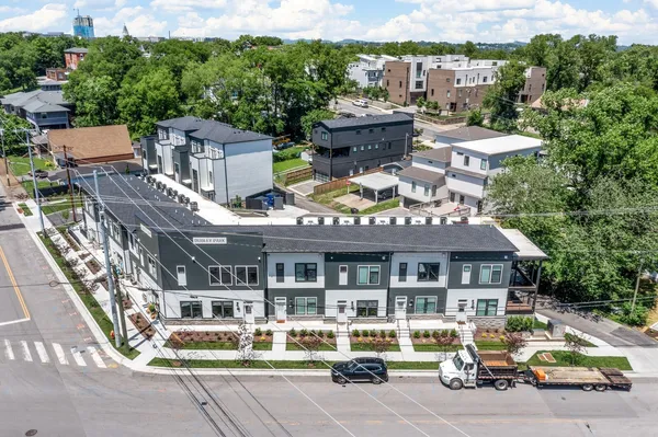 a car parked in front of a building