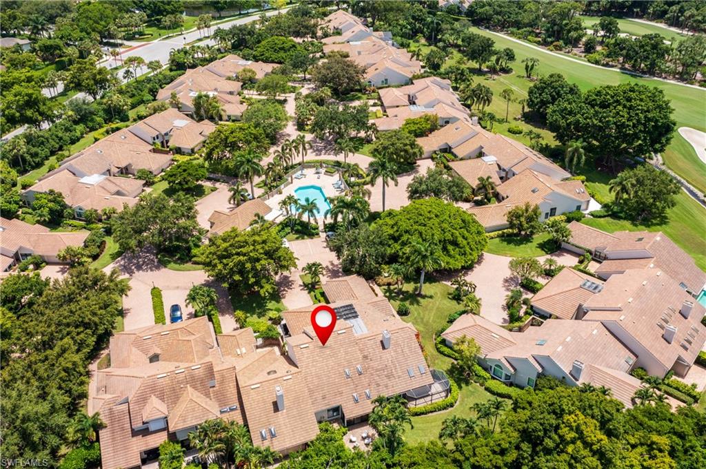 6658 Trident Way, Unit J4 Naples, FL 34108 - Photo 23 of 26 Aerial View within community of Villas at Pelican Bay