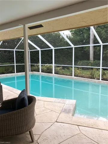 a view of outdoor space with seating