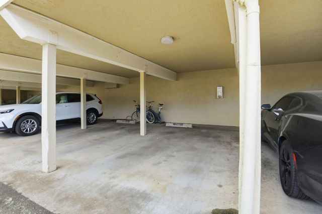 a view of a car garage