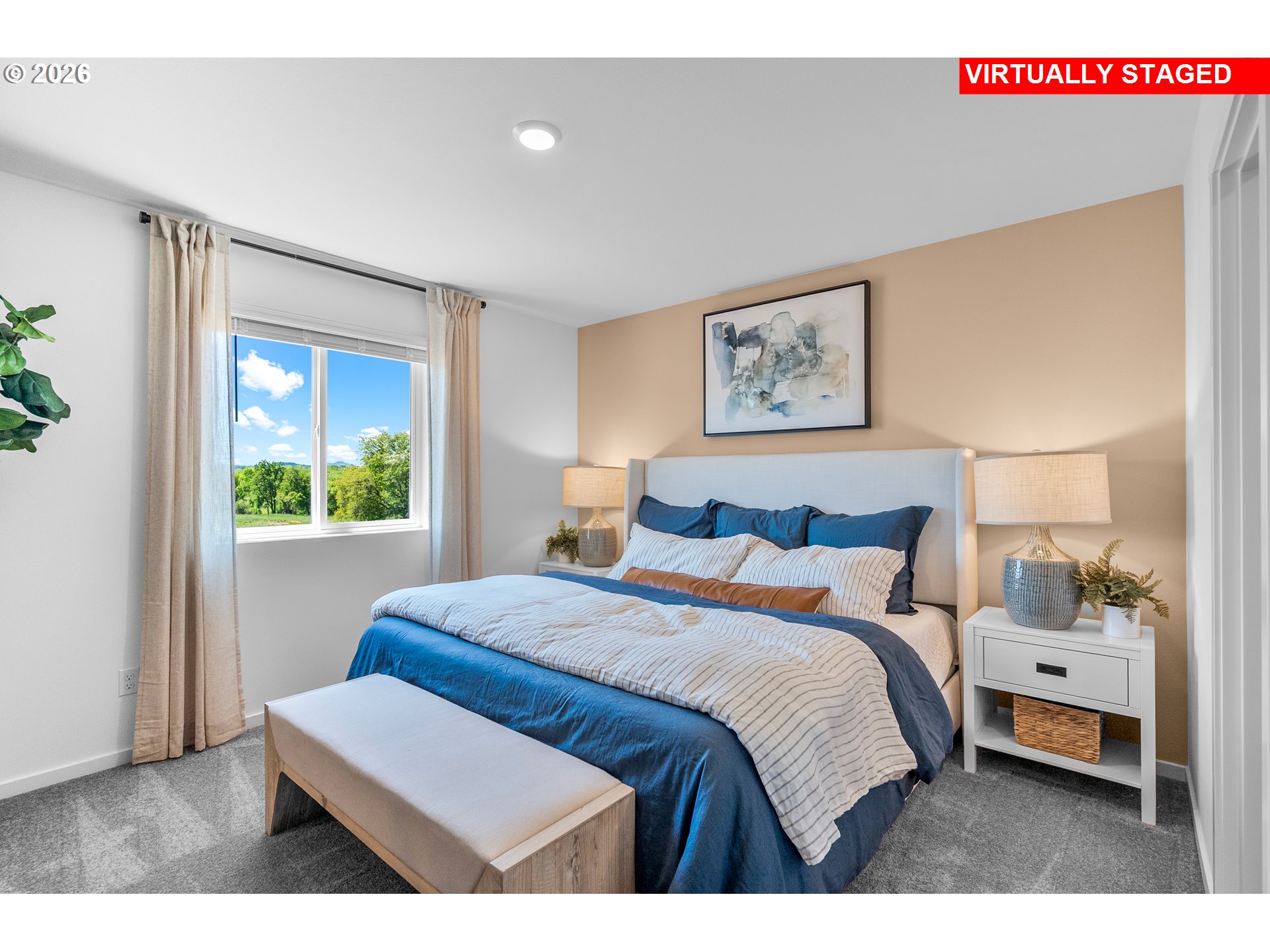 25248 Tanglewood Way Veneta, OR 97487 - Photo 17 of 28 a bedroom with a bed and a window